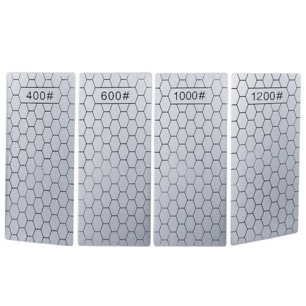 Set di pietre affilatrici diamantate per coltelli 400 600 1000 1200 grit Pietre affilatrici ultrafini Affilatura di coltelli da cucina, attrezzi e lame 1