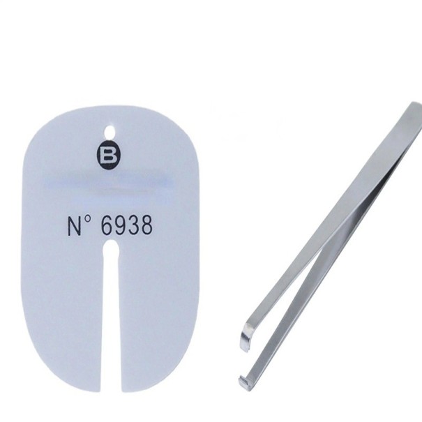 Set di riparazione per orologi 2 pezzi disco Bergeon 6938 e pinzetta antistatica di precisione 13x0,8 cm per rimuovere in sicurezza le lancette senza danneggiare 1