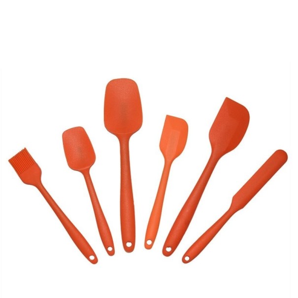 Set di spatole in silicone 6 pz rosso
