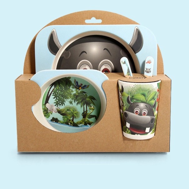 Set di stoviglie per bambini animali 5 pz 18