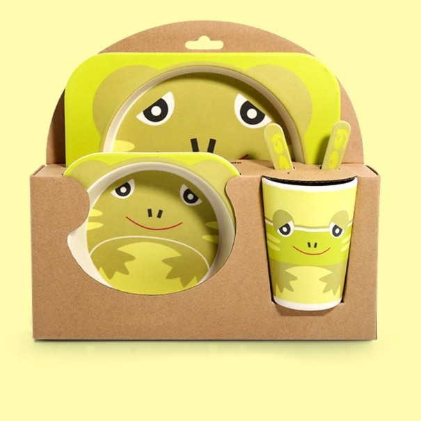 Set di stoviglie per bambini animali 5 pz 7
