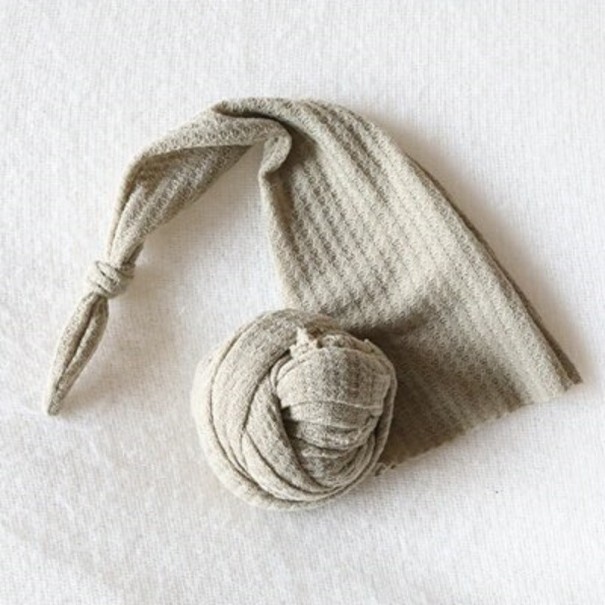 Set fotografico per bambini con cappello e copertina verde militare