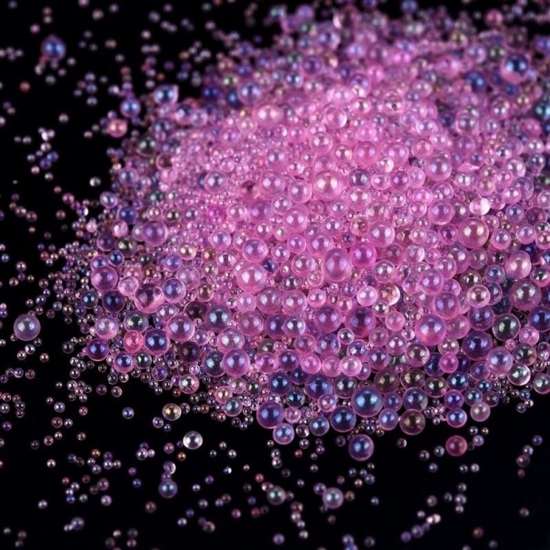 Set glazen kralen voor het maken van sieraden lichtpaars