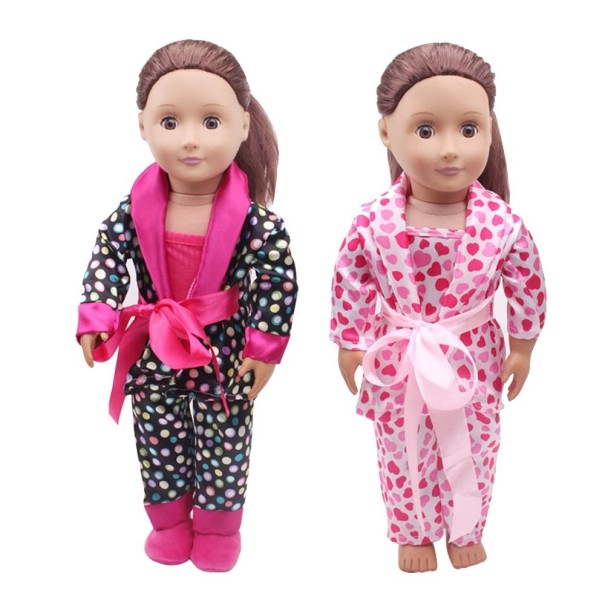 Set huiskleding voor een pop 4 stuks
