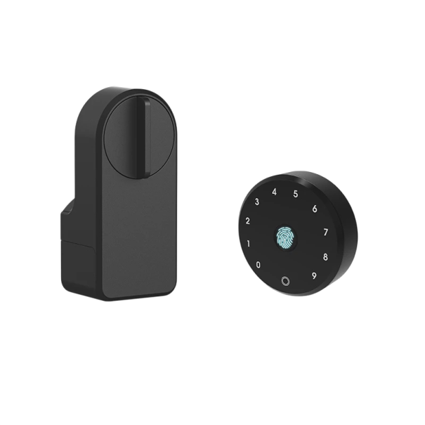 Set intelligenter Schloss + drahtlose Bluetooth-Tastatur 136 x 62 x 47 mm und 80 x 80 x 25 mm Tuya Smart Life zur Türsicherung schwarz