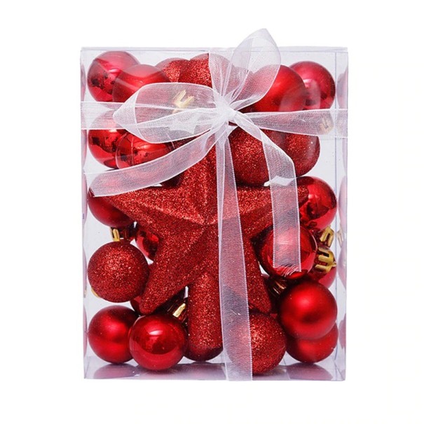 Set kerstversieringen met een ster, 30 stuks 7