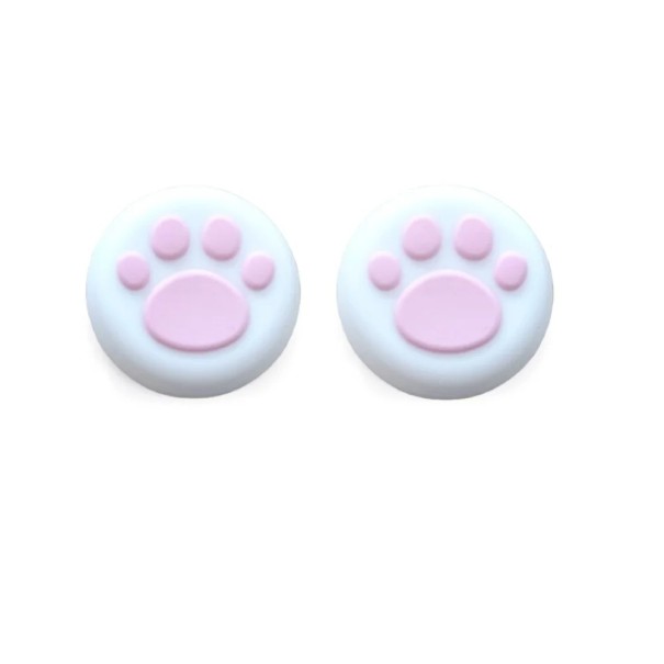Set med 2 silikonhandkontrollskydd med tassmotiv för PS5 PS4 Xbox Series XS Xbox One 360 Elite rosa