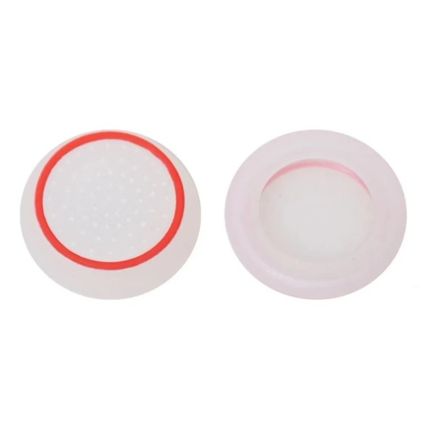 Set med 2 tvåfärgade silikonskydd för PS5 och PS4, Xbox Series X/S-kontroller, skyddande skydd för analoga spakar. röd