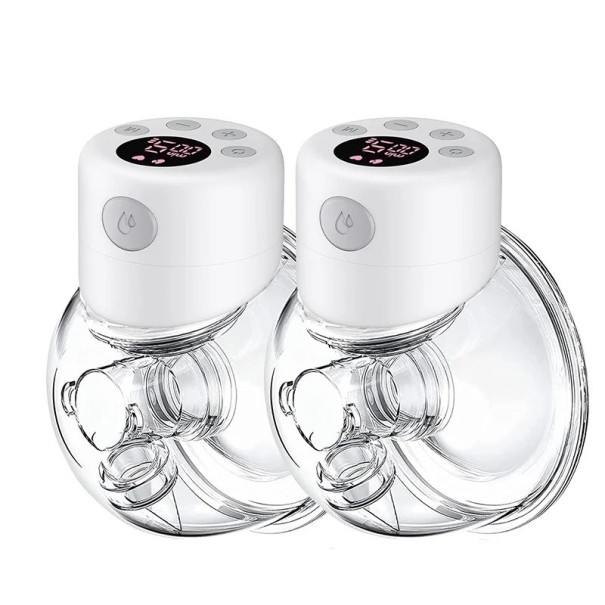 Set med bärbara bröstpumpar kompaktdesign 27 mm silikon transparent utförande för vardaglig amning 1