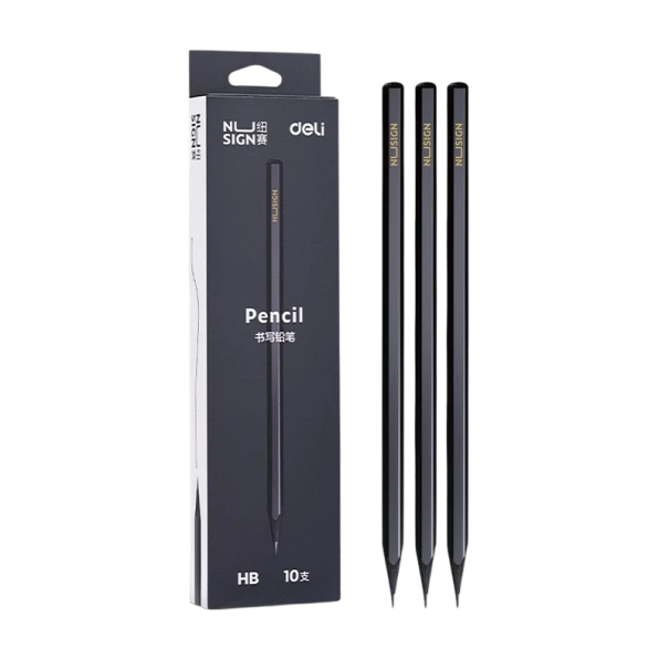 Set med svarta HB-grafitpennor 10 st Träpennor med svart stift Kontorsmaterial för skola och arbete Presentförpackningar 1