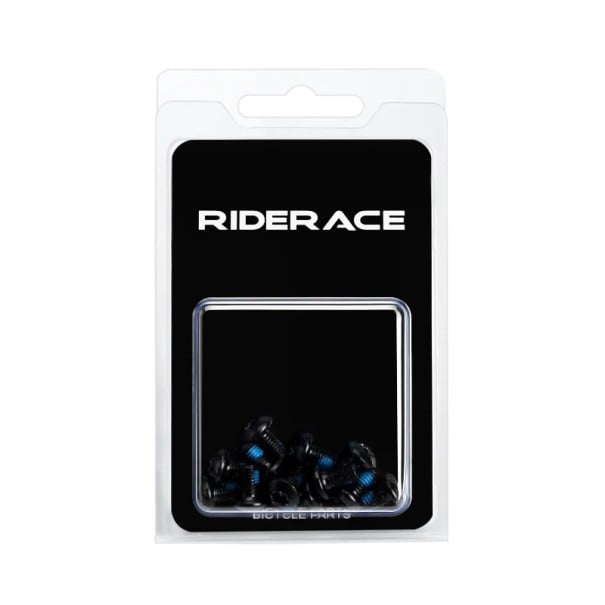 Set mit 12 Stück M5x10 mm Titan-Schrauben für die feste Befestigung von Komponenten und die Modernisierung von Fahrrädern und Zubehör schwarz