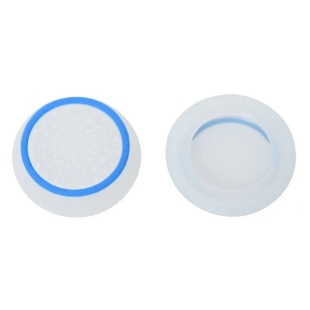 Set mit 2 zweifarbigen Silikon-Stick-Abdeckungen für PS5-, PS4- und Xbox Series X/S-Controller. Schützende Analog-Stick-Abdeckungen blau
