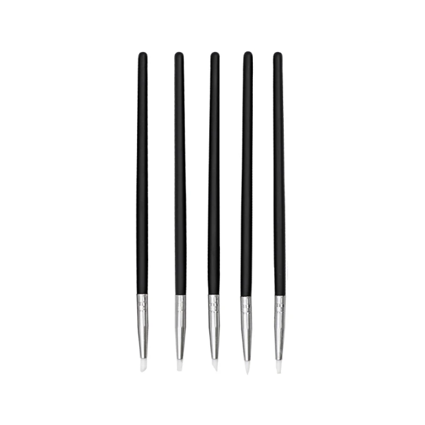 Set mit 5 Silikon-Modellierwerkzeugen für zahnärztliches Harz 17 cm Modellierwerkzeuge für Zahnlabor und Reparaturen von Zahnprothesen weiß