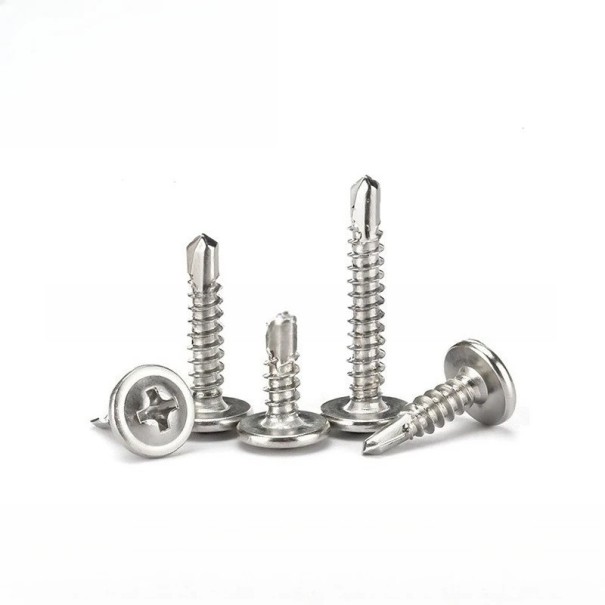 Set mit 80 Stück Blechschrauben 1,3–3 cm Edelstahl selbstschneidende Schrauben für die Montage von Blech aus Metallmaterialien