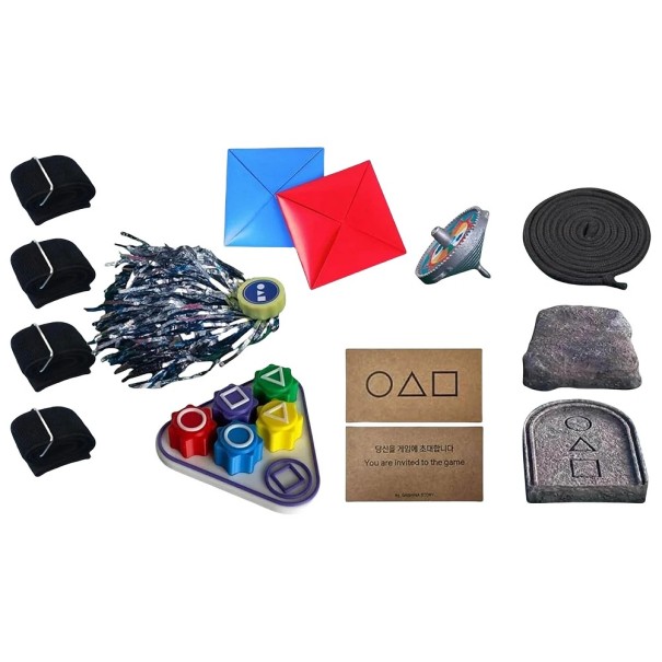 Set mit Kinderspiel-Requisiten 13-tlg. Inspiriert vom koreanischen TV-Wettkampfspiel Partyunterhaltung Kinderaufgaben Teamspiele Outdoor-Aktivitäten 1