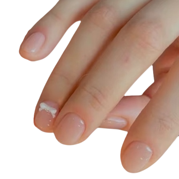 Set Naturale Delicato 24 pz Unghie Artificiali Ovali Corte Copertura Completa Tips Acrilici Adesivi DIY Manicure Casalinga per Donne 1