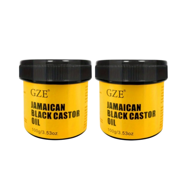 Set of 2 Packs Jamaican Black Castor Oil for Hair Growth and Scalp Nourishment Natural Care Against Hair Loss and Dry Skin 1