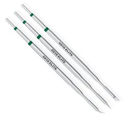 Set of 3 C210 ELITE Tips for JBC T210 T245 Soldering Stations Ultra Fast Heating SMD Component Soldering Anti-Oxidation Surface 1