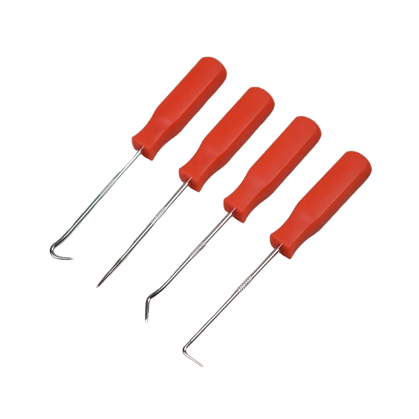 Set of 4 Assembly Hooks Set for Removing Sealing Rings Set of Oil Seal Screwdrivers 14.2 cm Tools for Auto Mechanics 1