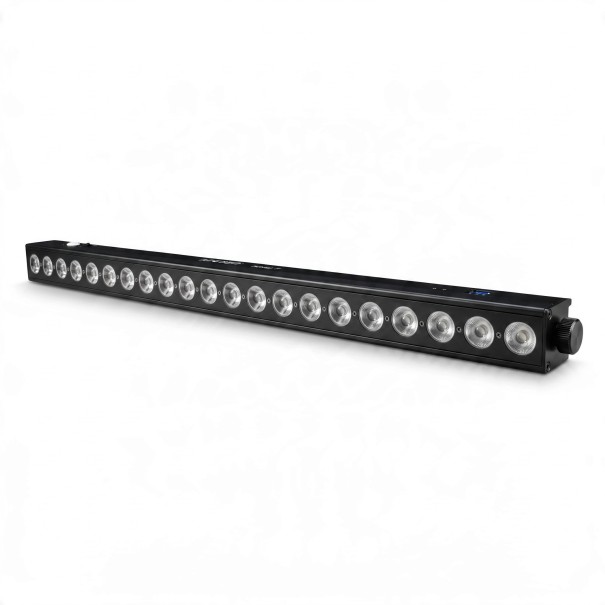 Set of 4 LED Light Bars 100 x 13 x 7 cm with 24 RGBW 4 in 1 LEDs at 12 W and DMX Segment Control with Remote Control Black 1