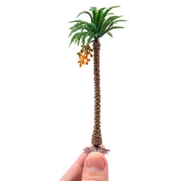 Set of 5 Model Coconut Palms 12 cm Plastic Miniature Tropical Trees Decoration for Diorama and Model Landscape 1