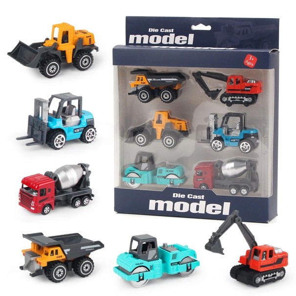 Set of Metal Models of Lorries Detailed Metal Toys Transport Vehicles for Children and Collectors 1
