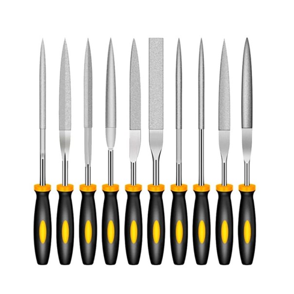 Set of Needle Diamond Files for 3D Models 14.9 cm 10 pcs Tools for Cleaning and Repairing 3D Prints Modelling Files 1
