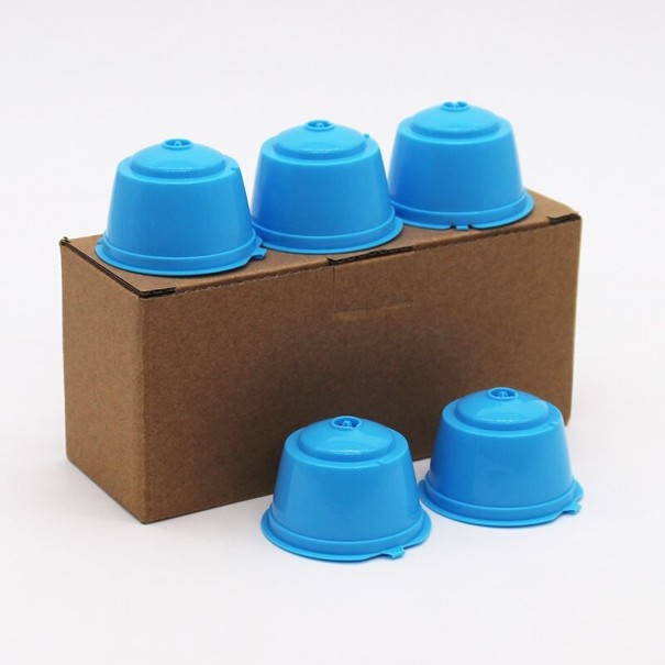 Set of Refillable Capsules for Dolce Gusto Coffee Machine 5 pcs blue