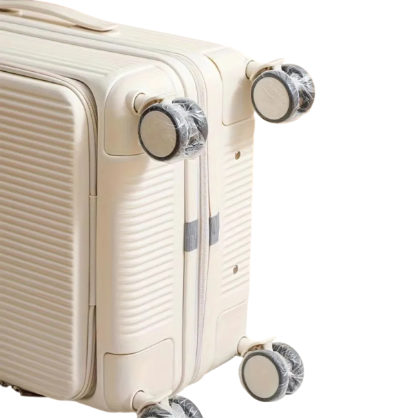 Set of Wheel Covers for Travel Suitcases 50 pcs Plastic Transparent Protective Covers for Luggage Wheels During Transport 1