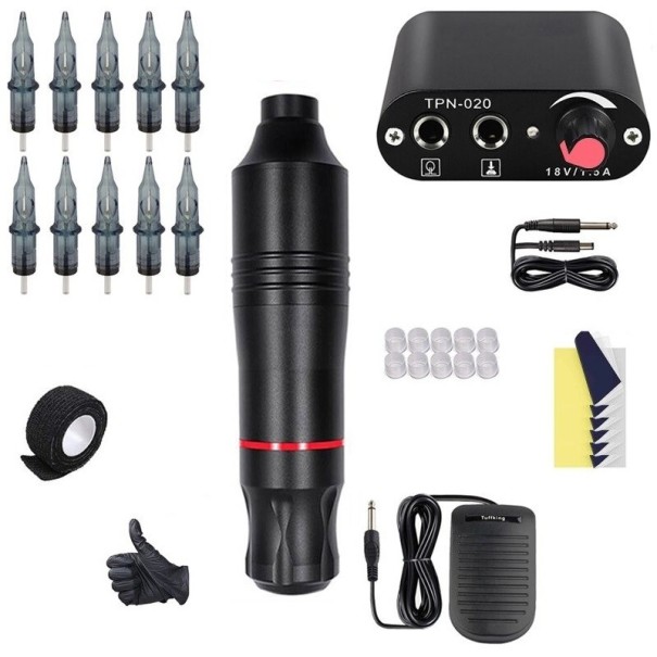 Set per tatuaggi nero