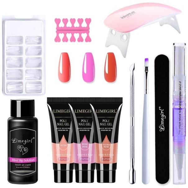 Set per unghie con mini lampada UV/LED 6