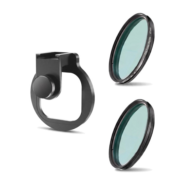 Σετ φίλτρων για κινητό 67 mm Μεταβλητό ND και Black Mist με μεταλλικό κλιπ Οπτικό γυαλί Αλουμινένιο πλαίσιο Μαύρο Για κινηματογραφικό βίντεο 1