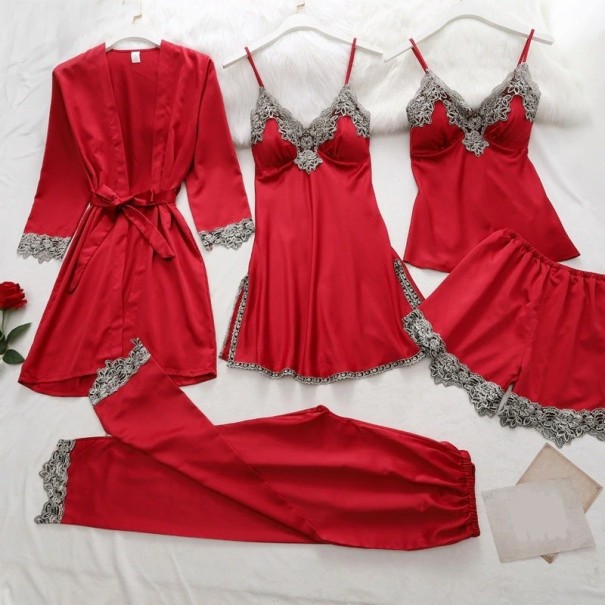 Set pijamale dama P2580 roșu M