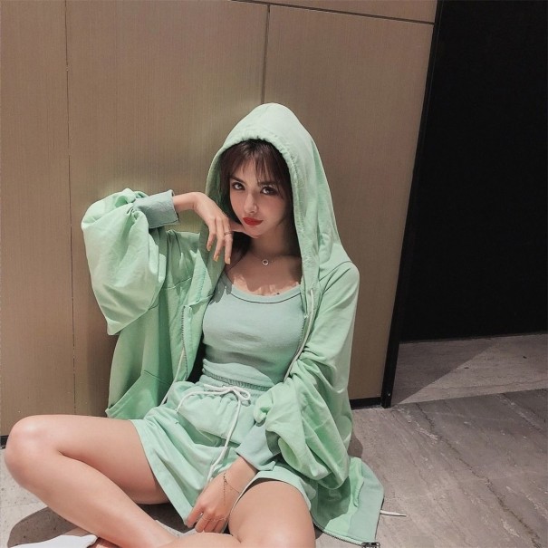 Set pijamale dama P2742 verde deschis L