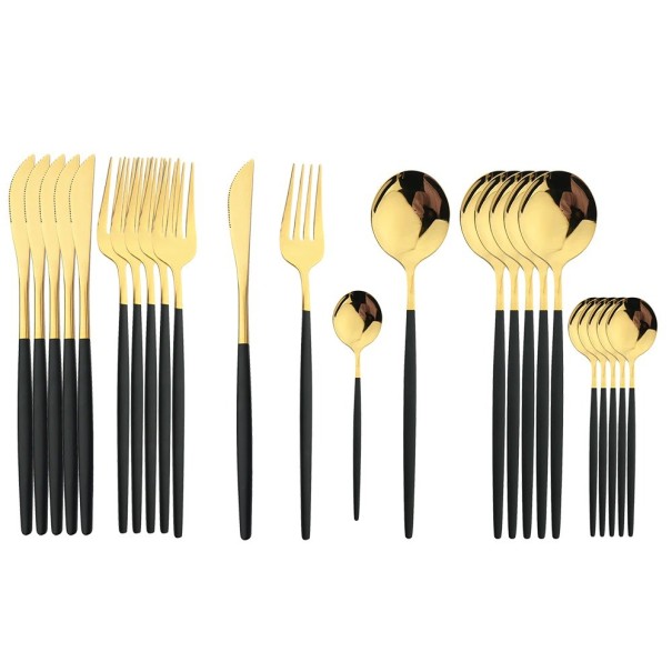 Set tacâmuri 24 buc P3548 negru