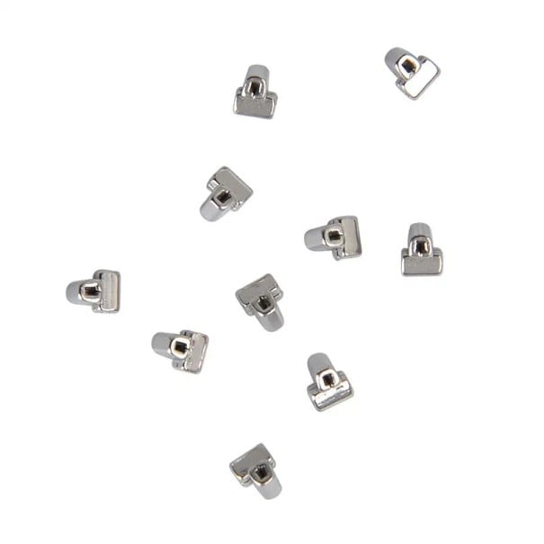 Set van 10 krimpbeugels met kruisbuis voor beugels Orthodontische sloten voor boogdraden Tandheelkundige accessoires 1