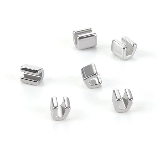 Set van 10 krimpbeugels met stops voor beugels Orthodontische sloten voor boogdraden Tandheelkundige accessoires 1