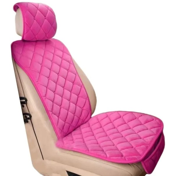 Set van 2 3-in-1 autostoelhoezen met ergonomische ondersteuning, roze. Autostoelbeschermer. Ademende stoelbekleding. Hoofdsteun. Rugkussen. Universele pasvorm.