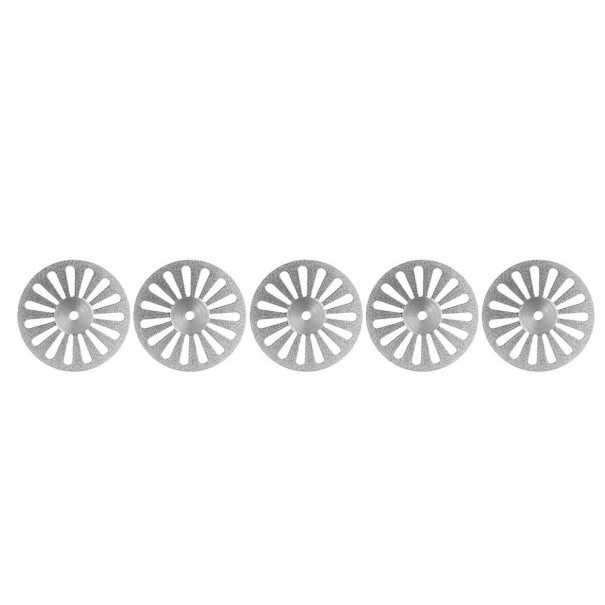 Set van 5 diamantzaagbladen CM05 220 0,20mm voor tandlaboratoria Ultradunne dubbele zaagblad voor nauwkeurig snijden van tandmaterialen 1
