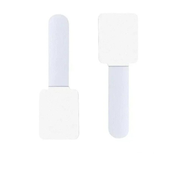 Set van 5 zelfklevende nylon kabelbinders voor kabelorganisatie herbruikbaar met klittenband wit