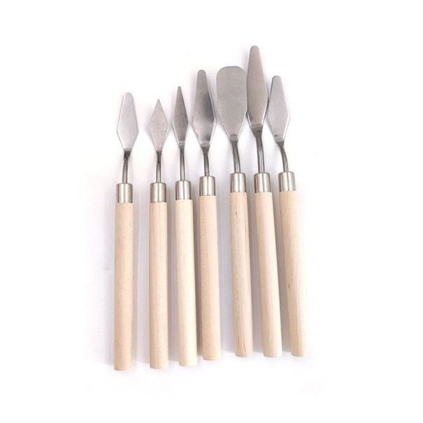 Set van 7 schilderspatels