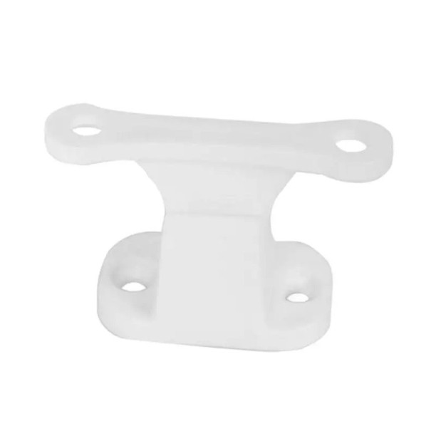 Set van kunststof bevestigingsonderdelen voor de deur van een camper T-vormige stop en deurhouder voor caravans en boten Afstand 30/45 mm wit