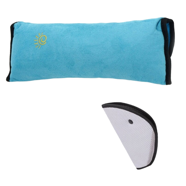 Set veiligheidsgordelpositionering en autokussen Z173 blauw