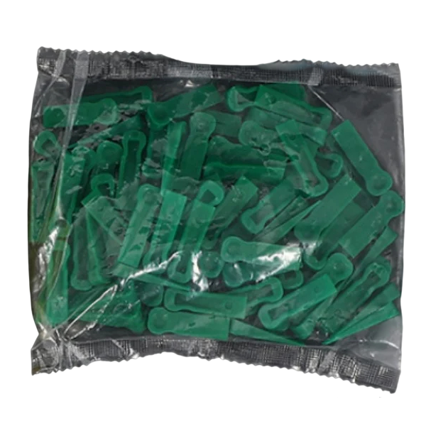 Set von Distanzkeilen zur Ausrichtung von Fliesen 100 Stück 6 mm wiederverwendbare grüne Kunststoffkeile für Fliesenverlegung