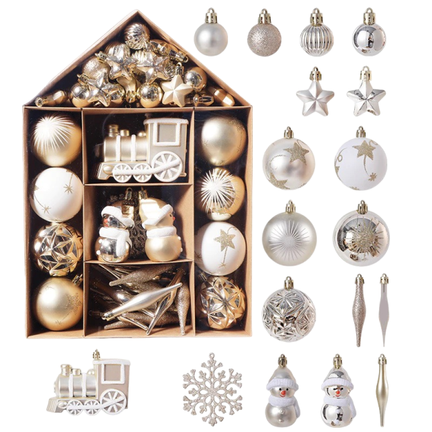 Set Weihnachtsdekoration 70 Stück H1165 1