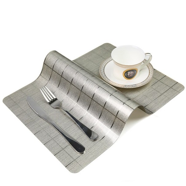 Sets de sous-assiettes métalliques avec ornements 6 pièces 8
