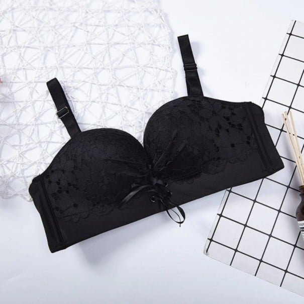 Sexet push-up bh med blonder sort 85B
