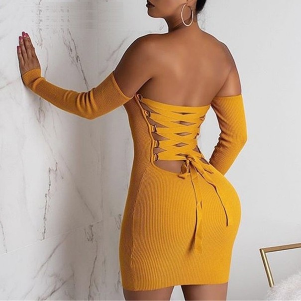 Sexig off-shoulder klänning