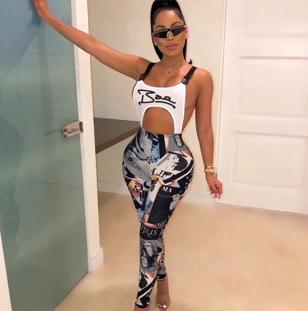 Sexig sommar jumpsuit för kvinnor S