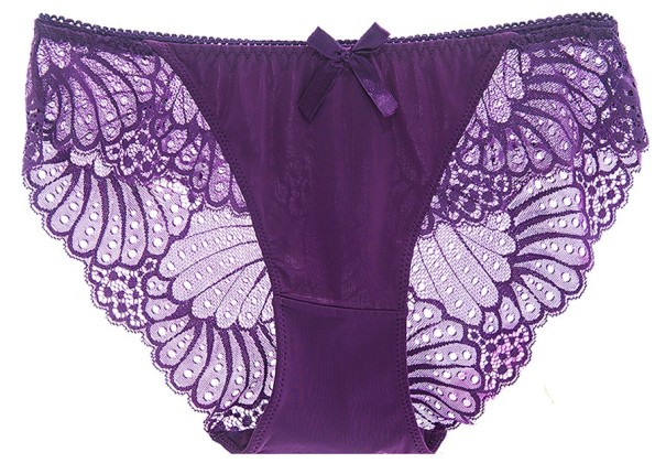 Sexy ademende slip voor dames donkerpaars XXL